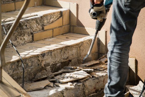 Concrete Stair Demolition in South Jordan